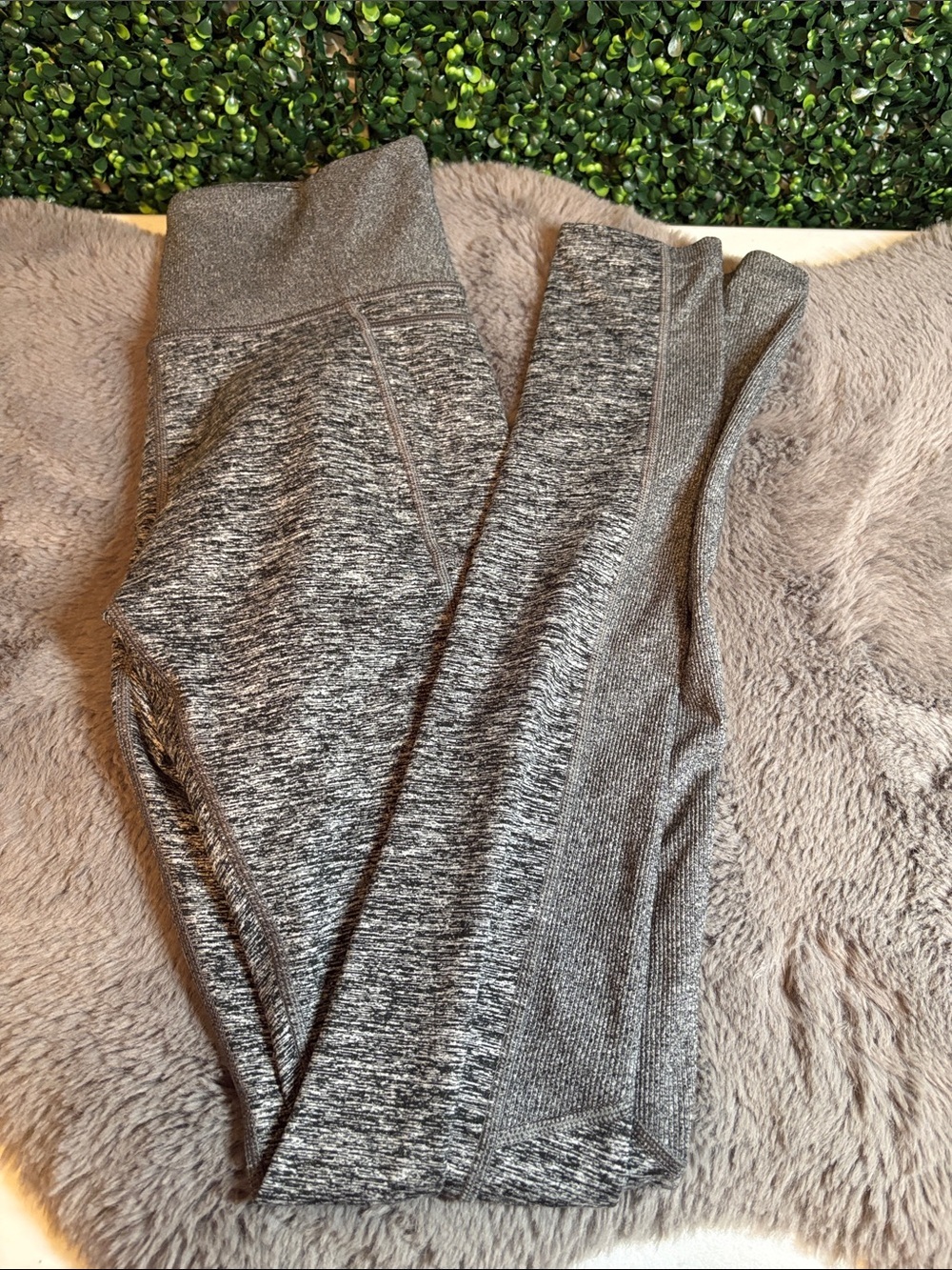 Athleta Gray Marl High-Rise Performance Leggings Size Small